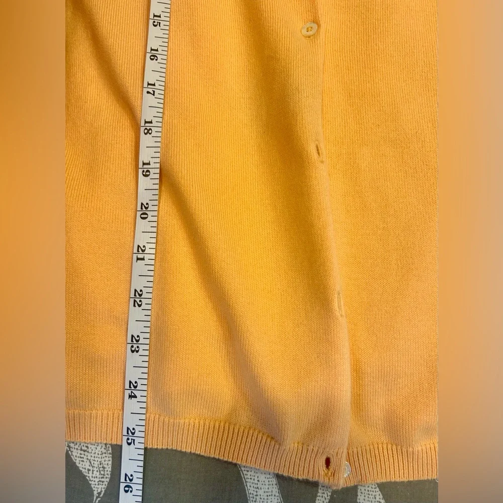 🧡”Lauren Ralph Lauren” Orange Sherbet  Tank Sweater Cardigan Set Size PL 🍑 - Picture 10 of 13